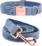 ARING PET Dog Collar and Leash, Velvet Dog Collar and Leash Set, Soft & Comfy, Adjustable Collars for Dogs XS...
