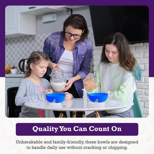 Just Solutions Crunch Anti-Soggy Cereal Bowl - Keeps Cereal Fresh & Crunchy | BPA Free | Microwave Safe | Ice Cream & Topping, Yogurt & Berries, F...