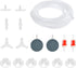 15 Feet Airline Tubing Standard Aquarium Air Pump Accessories with Air Stone Disc, Check Valves, Suction Cups and Connectors for Nano Air Pumps Sm...