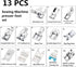 13Pcs Presser Feet Set for Household Sewing Machine Brother Singer Janome Toyota......