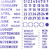 BENECREAT Month Metal Journal Stencil, Calendar Stainless Steel Stencil Template for Notebook Diary Scrapbook, DIY Drawing, Wood Burning, Engravin...