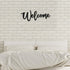 Jetec Wood Cutout Welcome Sign Welcome Wall Decor Word Wood Art Sign for Front Door Rustic Home Gallery Wall Decorations 15.7 x 6 Inches(Black)...