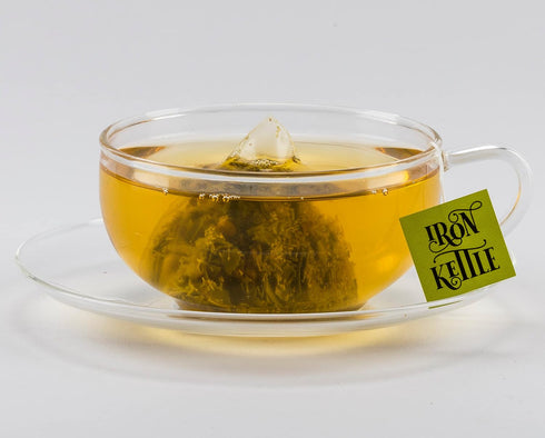 Iron Kettle Chamomile Green Tea | High Grown Green Tea bag blended with natural Chamomile | Sourced exclusively from small tea growers with higher...