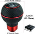 Abfer 5 Speed Shift Knobs Leather Shifter Knob Car Gear Shifting Lever Extension Fit Most Automatic Manual Vehicle (Red Line)...