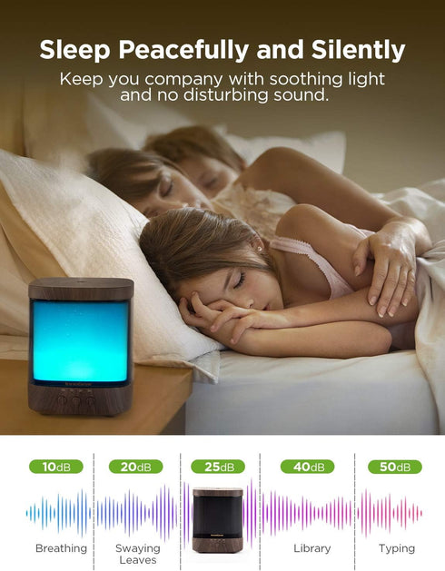 InnoGear Diffusers for Essential Oils, 300ml Oil Diffuser Aromatherapy Diffusers Aroma Ultrasonic Cool Mist Humidifier 4 Timers Color Changing Lig...