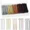 Bobby Pins, 250 Count Hair Pins Bulk Sliver Bobby Pins Brown Pins Gold Bobby Pins Blonde Hair Black Bobby Pins with Box For All Hair Types, 2.2 In...