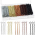 Bobby Pins, 250 Count Hair Pins Bulk Sliver Bobby Pins Brown Pins Gold Bobby Pins Blonde Hair Black Bobby Pins with Box For All Hair Types, 2.2 In...