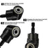 Flexible Drill Bit Extension Set with Right Angle Drill Attachment, 360° Rotatable 1/4 3/8 1/2" Impact Grade Socket Adapter Sets for Cordless Dril...