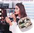 Travel Makeup Bag,Large Capacity Cosmetic Bags for Women,Waterproof Portable Pouch Open Flat Toiletry Bag Make up Organizer with Divider and Handl...
