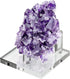 Hipiwe Clear Acrylic Display Stand - Three-Peg Display Easel Stands for Fossil Coral Geodes Rock Mineral Agate Small Collectibles, Set of 4...