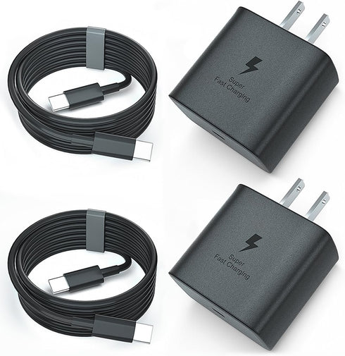 45W Samsung Charger Type C Super Fast Charging 2Pack USB C Android Charger for Samsung Galaxy S23 Ultra/S23/S23+/S22/S22 Ultra/+/S20/S21, i Phone ...