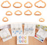Puocaon Cloud Polymer Clay Cutters - 10 Pcs Basic Clay Cutters for Polymer Clay Jewelry, Cloud Shape Polymer Clay Cutters for Earrings, Simple Cla...