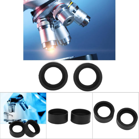 Eyepiece Cover 2Pcs Telescope Rubber Professional Eyepiece Guard Eyeshields for 32-36mm Stereo Microscope with 36mm Diameter (KP-H2 Flat Angle)...