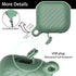 Waterproof Case for Airpods 3,Unibody Design,Soft Silicone Protective Case,Wireless Charging,LED Visible,with Keychain(Green&Night Glow)...