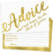50 Wedding Advice Cards & Well Wishes for the Bride and Groom - Bridal Shower Games, Wedding Games, Wedding Decorations, Wedding Guest Book Altern...