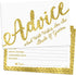 50 Wedding Advice Cards & Well Wishes for the Bride and Groom - Bridal Shower Games, Wedding Games, Wedding Decorations, Wedding Guest Book Altern...