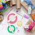 Pompom Maker Kits, Pom pom Knitting Loom Kit Fluff Ball Weaver Needle Craft DIY Knitting Crochet Craft Tool Kit, 6PS Pompom Maker+ 1PS Scissors (7...