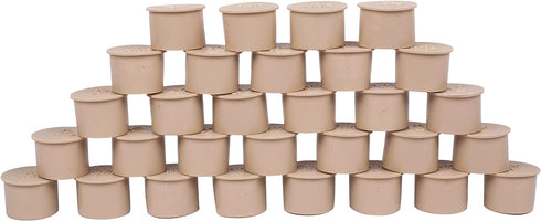 SummitLink Pool Cover Compatible for Fence Hole Deck Patio Ground Pool Caps (30pcs, Beige)...