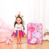 18 Inch Doll Carrier Set with Clothes and Accessories Including Doll Travel Bag, Doll Dress, Doll Shoes, Doll Sunglasses, Doll Backpack and Unicor...