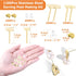 Earring Posts Stainless Steel, Flasoo 1200Pcs Hypoallergenic Earrings Posts and Backs, Gold Flat Pad Ear Ring Studs with Clutch for Earring Making...