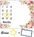 Milestone Blanket,Baby Milestone Blanket Girl Boy,Floral Print Large Baby Blankets for Girls and Boys Newborn Photography Premium Fleece Baby Mont...