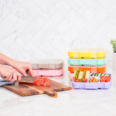 Bentgo® Kids Prints Tray with Transparent Cover - Reusable, BPA-Free, 5-Compartment Meal Prep Container with Built-In Portion Control for Healthy ...