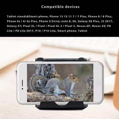 DRM 2 Pack Phone Stand Holder for Desk Portable Cell Phone Holder Multi-Angle Adjustable Compatible with iPhone, Huawei Galaxy Phones Tablet with ...