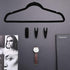 Trgowaul Thin Velvet Hangers Clips, Strong Finger Clips Perfect for Pants (20pc, Black)...