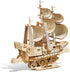 3D Wooden Sailboat Puzzle for Adults Wood Block Puzzle-Model Building Kit-Gift for Birthday/Father's Day...