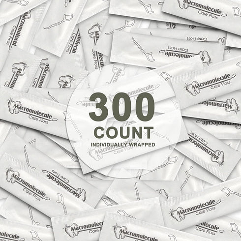 300 Pack Dental Floss Picks Individually Wrapped, Single Wrapped Floss, Travel Dental Floss, Unflavored Floss Picks,Dental Flossers,Floss Sticks,T...