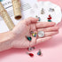 KISSITTY 50-Piece Glass Dangle Heart Pendants Large Hole Randomly Assorted Color 1 inch (25mm with Bail Hanger) Fit European Style Jewelry Making...