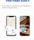 Key Finder,Item Finder Works with Apple Find My (iOS only), Smart Bluetooth Tracker for Suitcase, Bags, Wallets,Pets and More. Replaceable Battery...
