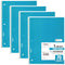 Mead Spiral Notebooks, 1 Subject, Wide Ruled Paper, 70 Sheets, 10-1/2 x 7-1/2 inches, Blue, 4 Pack (38400)...