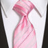 KissTies Mens Tie Striped Satin Necktie Wedding Ties + Gift Box...