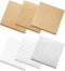 6 Pack Sticky Notes 3x3, Lined Sticky Notes Recyclable Self-Stick Grid Memo Pads, 300 Sheets Cute Sticky Note School and Office Supplies Clean Rem...