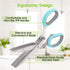 Herb Scissors, Kitchen Shears with 5 Blades and Cover, Multipurpose Cutting Herb Stripper, Kitchen Shears Dishwasher Safe, Kitchen Scissors for Cu...