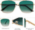 SOJOS Trendy Aviator Sunglasses Womens Oversized Retro Rhinestone Double Bridge Square Women Shades SJ1195...