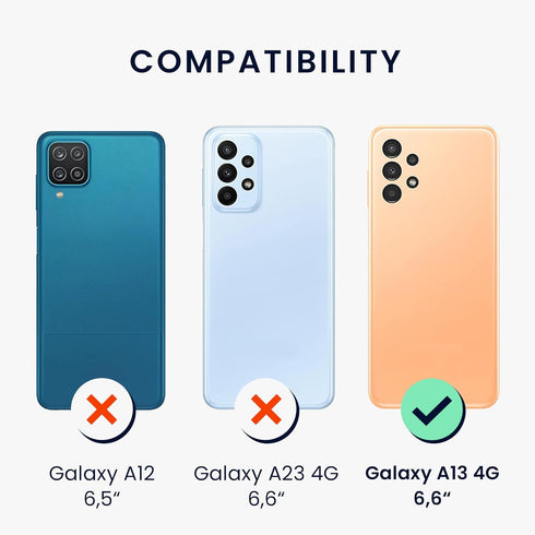 kwmobile Case Compatible with Samsung Galaxy A13 4G Case - Soft Slim Protective TPU Silicone Cover - Dark Rose...