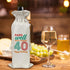 40th Birthday Gifts Wine Bag Congratulations Gifts for Women Men Parents Mom Dad Anniversary Favors 1984 with Time Information Wine Gift Bag...