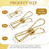 100 Pcs Paper Clips Metal Wire Hollow Out Clips Multi Purpose Utility Clips Invoice Bill Paper Clips Stainless Steel Hanging Clothes Pins for Scho...