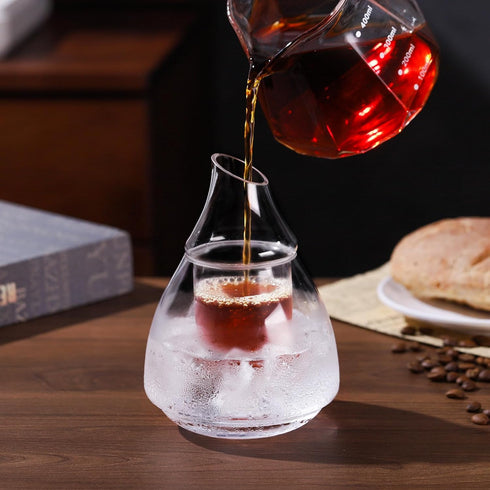 Bincoo Cold Brew Coffee Maker, 180ml/6 oz Iced Coffee Maker Double Borosilicate Glass, separate inner chamber and jug Iced Tea Maker Cold Brew Cof...