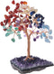 mookaitedecor 7 Chakra Crystal Tree with Amethyst Cluster Crystals Base Money Tree Home Decor for Reiki, Wealth, Good Luck and Fengshui...