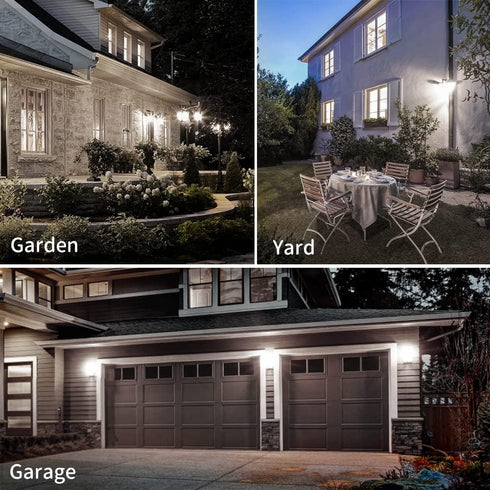 Emotionlite Dusk to Dawn Sensor Light Bulbs Outdoor, Neutral White LED Bulbs, 60 Watt Equivalent, Automatic On/Off, Porch, Patio,Garage, Hallway, ...