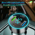 65W Car Charger 4 Port USB Car Charger Adapter PD QC3.0 Cigarette Lighter USB Charger with LED Voltmeter Fast Car Charger Compatible with Samsung ...