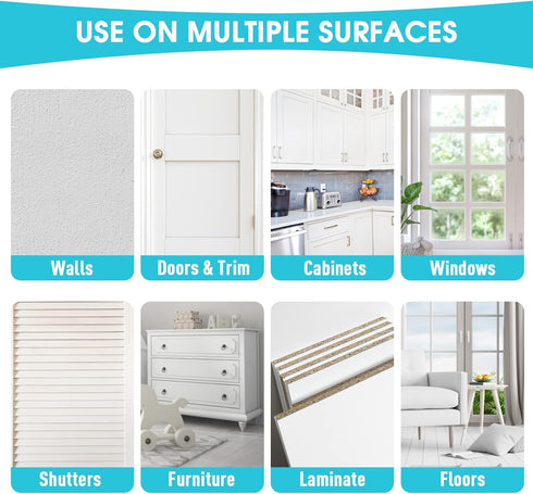 NADAMOO Beige Multi Surface Touch Up Paint, Interior and Exterior House Appliance Paint for Cabinet, Wall, Door, Furniture, Windows, Shutter and T...