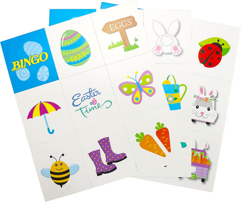 Iconikal Easter Bingo and Pin The Nose on The Bunny Game Set 32 Player...