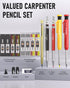 Nicpro 18 Pack Carpenter Pencil Set with Sharpener, Mechanical Carpenter Pencils with 76 Refills and Carbide Scribe Tool, Deep Hole Marker, Heavy ...