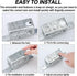 12 Pcs Knockout Seal Electrical Box Knockout Plugs Round Steel Removable Seal Various Sizes for Closure Unused Box Outlets, Compatible with Size o...