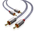 Ruaeoda 2RCA Cable 6 ft, 2RCA Male to 2RCA Male Stereo Audio Cables Shielded Braided 2RCA Stereo Cable for Home Theater, HDTV, Amplifiers, Hi-Fi S...