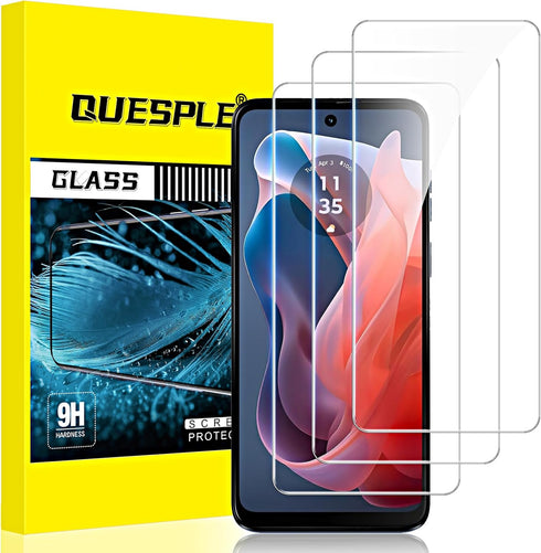 3 Pack Screen Protector for Moto G 5G 2024 6.5 inch, HD Clear Tempered Glass, Easy Installation, High Sensitivity, Case Friendly...